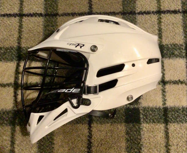 Cascade white CPX-R Lacrosse Helmet