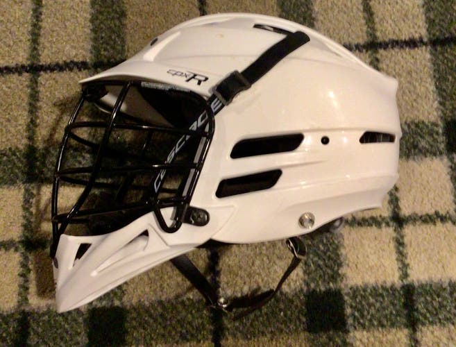 Cascade white CPX-R Lacrosse Helmet