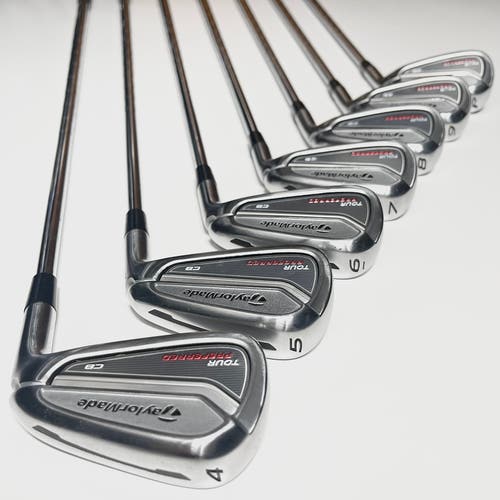 Taylormade Tour Preferred CB Iron Set 4-9, PW Right Hand Stiff Flex Steel Shafts