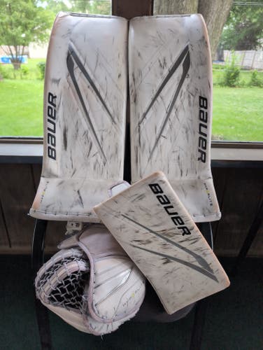 Used 34" Bauer Hyperlite 2 Goalie Leg Pads