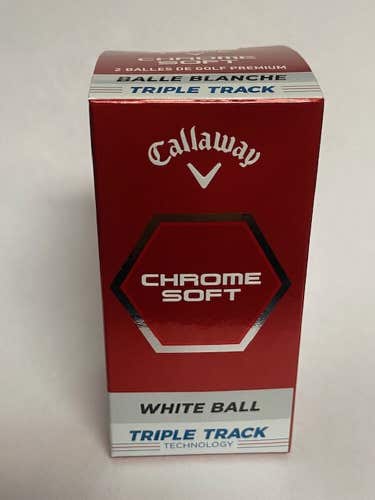 Callaway Chrome Soft Triple Track Golf Balls (White, 24pk) 2022 NEW
