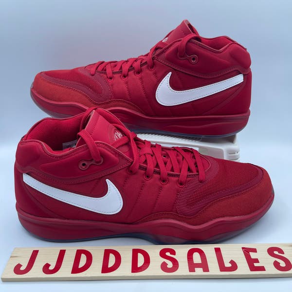 Nike Air Zoom Men Size 12.5 Basketball GT Hustle 2 TB University Red DX9190-600 Nike Air Zoom GT Hustle 2 “White University Red” Basketball  main image 3