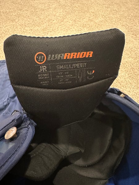 Used Junior Warrior Covert QRE Pro Hockey Pants