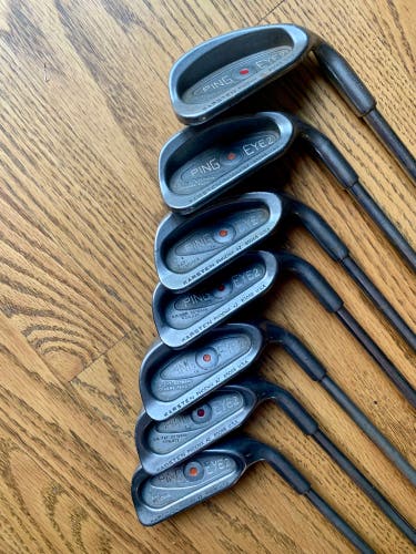 Used Ping Right Handed 7 Pieces Eye 2 Iron Set