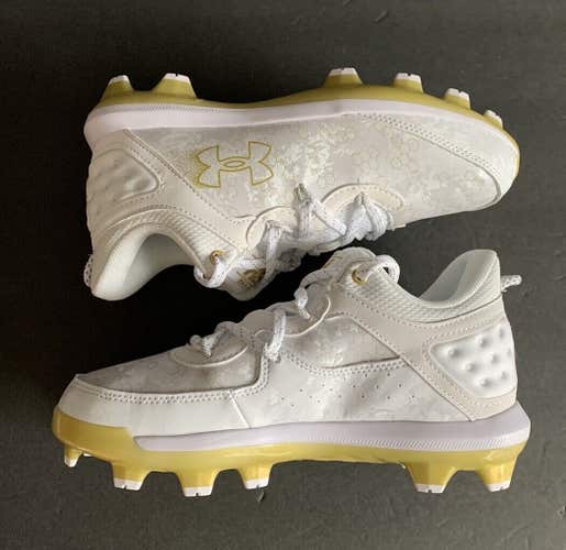 new youth 6 Under Armour Bryce Harper molded Baseball Cleats 3026595 100