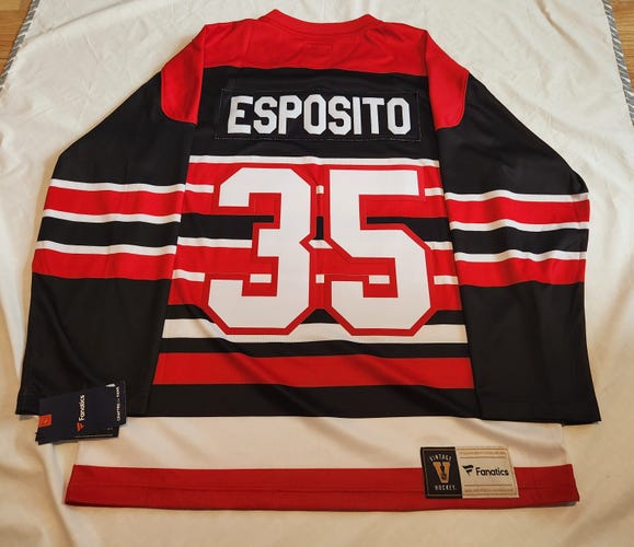 Tony Esposito Chicago Blackhawks Breakaway Vintage Replica Jersey Size Medium NWT
