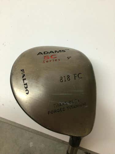 Used Adams Golf 818 Fc 9.0 Degree Graphite Regular Golf Drivers