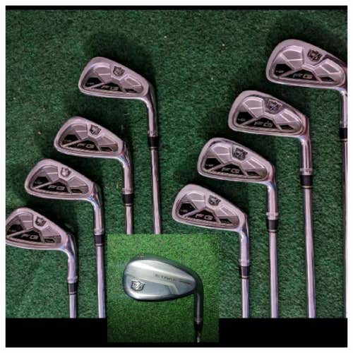 Wilson Staff FG Tour V2 3-P with KBS Steel shafts and DG120  56°/12° Staff Model Wedge