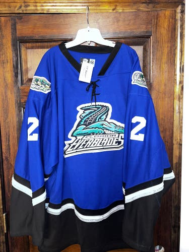 NEW WITH TAGS CUSTOM FLORIDA EVERBLADES  3 PEAT KELLY CUP CHAMPS SIZE 56