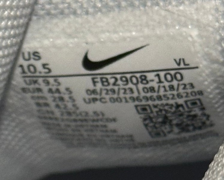 Men’s Nike Force Trout 9 Pro MCS Low Baseball Cleats White FB2908 100  Size 10.5