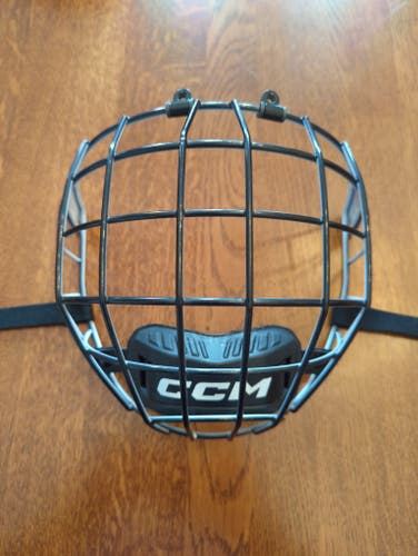 Used Small CCM FM580 Full Cage black outside, white inside