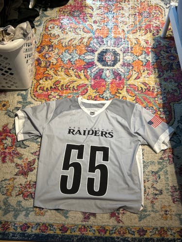 Very rare- Long sleeve lacrosse jersey- NE RAIDERS