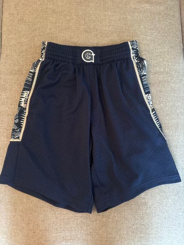 Georgetown University Blue Basketball Shorts (Mitchell & Ness Shorts) - Size Small