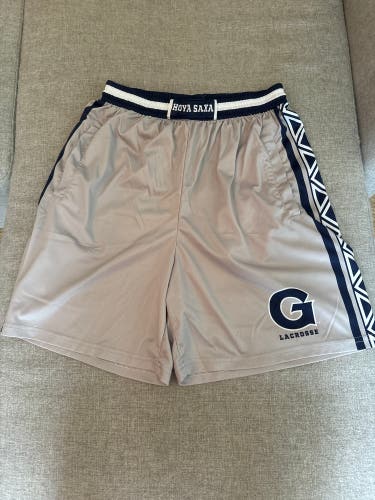 Georgetown University Gray Lacrosse Shorts - Size Small