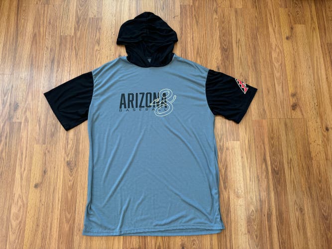 Arizona Diamondbacks Dbacks MLB BASEBALL Short Sleeve Size XL Hooded T Shirt!