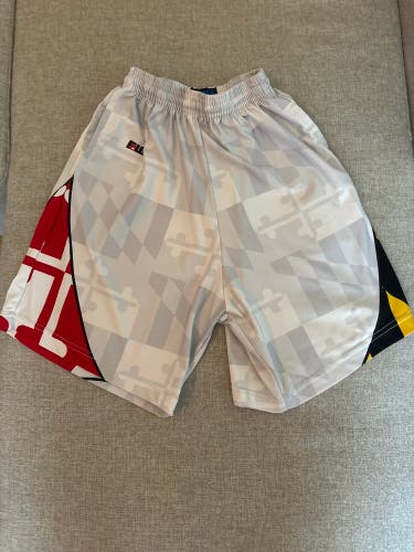 Maryland White Athletic Shorts - Size Small