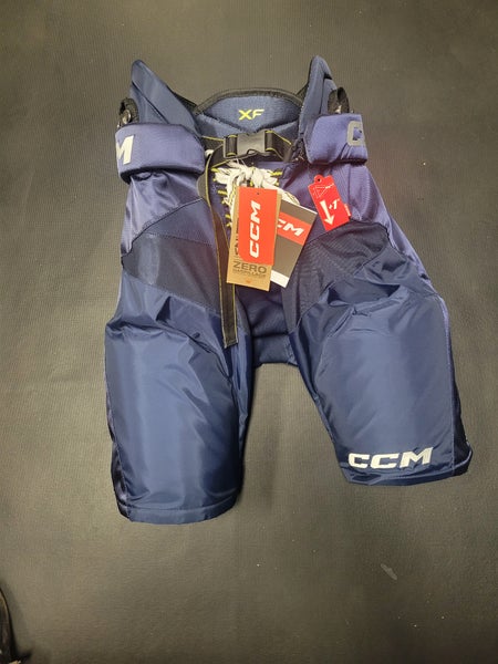 New Senior Large CCM Tacks XF Hockey Pants Navy Blue