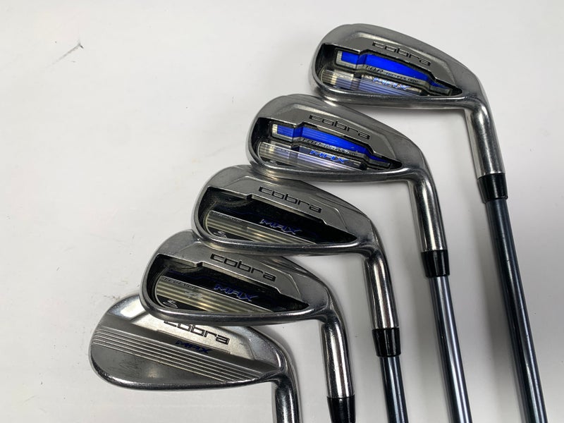 Cobra MAX Iron Set 7-PW+SW Matrix White Tie X4 58g Regular Graphite Mens RH