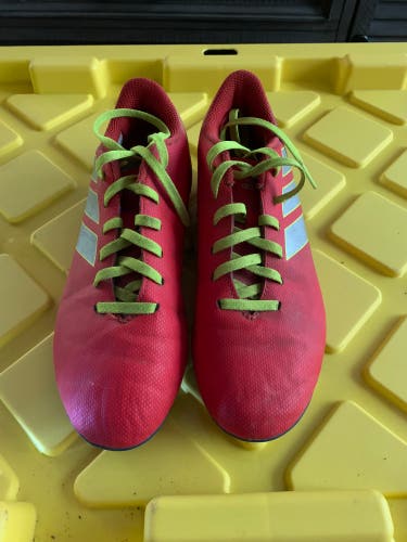 Red Used Kids Adidas Cleats