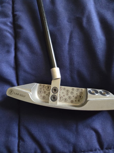 Silver Used Men's L.A.B. Golf Counterbalanced Link1 Right Handed Putter Uniflex 34"