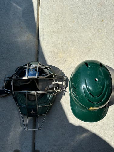 All star Titanium 2 piece mask w/visor