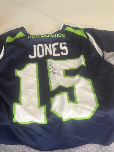 Autographed Myles jones lacrosse jersey