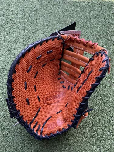 Wilson A2000 SuperSkin 1620 Spin Control 12.5" Baseball First Base Mitt LHT New