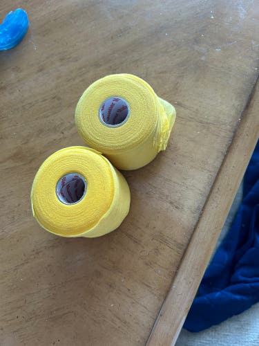 Pre wrap lacrosse yellow lot of 2