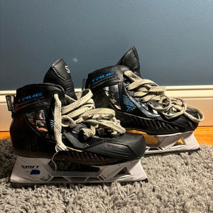 Used Senior True Regular Width Pro Stock 8 True SVH Pro Two Piece Hockey Goalie Skates