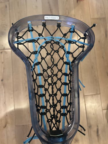 Women’s Infinity Pro lacrosse stick with custom gait style pocket