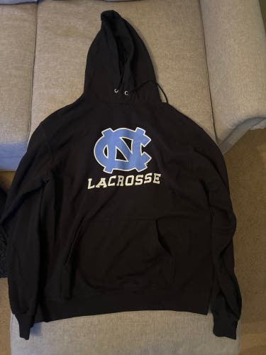 University Of North Carolina Black Lacrosse Sweatshirt - Size Large
