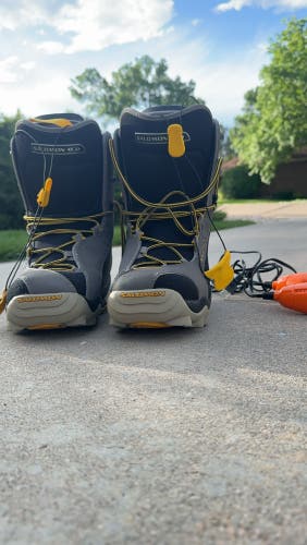 Salomon Snowboarding Boots And Burton Gloves