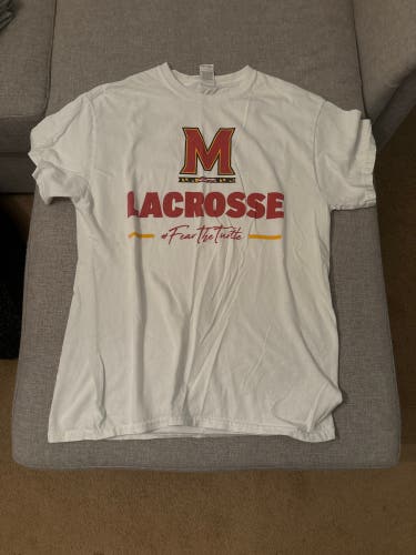 University Of Maryland White Shirt - Size Medium