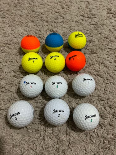 Used Srixon 12 Pack (1 Dozen) Balls