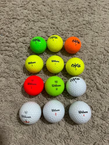 Used Wilson 12 Pack (1 Dozen) Balls