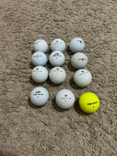 Used Top Flite 12 Pack (1 Dozen) Balls