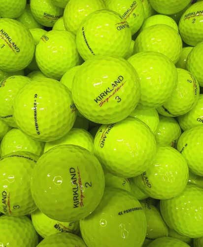 48 Kirkland Golf Balls - Yellow Near Mint to Mint