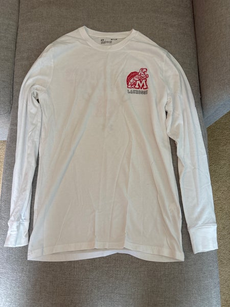 University Of Maryland White Long Sleeve - Size Small
