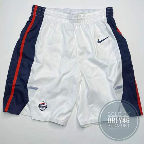 Nike Team USA 2020 Olympics AreoSwift Authentic White Basketball Short Medium