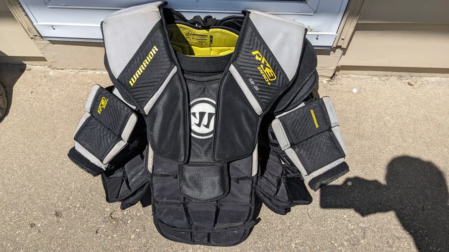 Used Medium Warrior Ritual X3 Pro+ Goalie Chest Protector