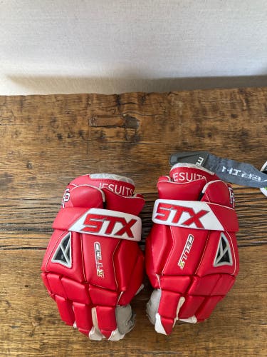 Used  STX Extra Large Cell V Lacrosse Gloves