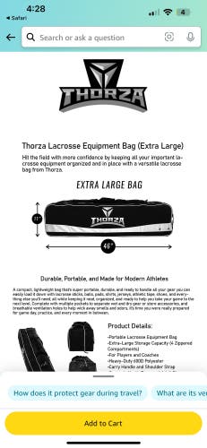 Thorza Lacrosse Bag