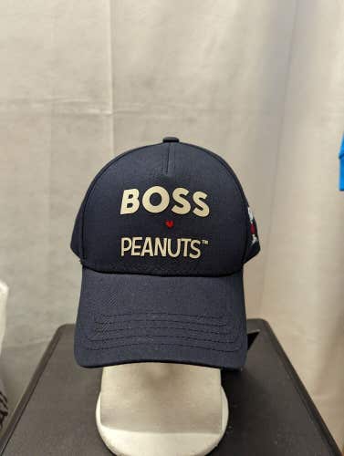 NWT Hugo Boss Peanuts Blue Snapback Hat