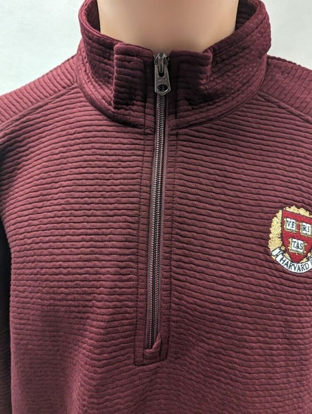 NWT Harvard Crimson Cutter & Buck 1/4 Zip Pullover Jacket XXL 2XL NCAA