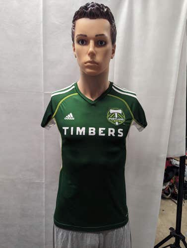 Retro Portland Timbers Adidas Warm Up Jersey Women's S MLS