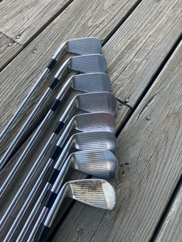 Used Men's Mizuno T Zoid Pro Right Handed Iron Set Extra Stiff Flex Steel Shaft (#2-#4, #6-PW)