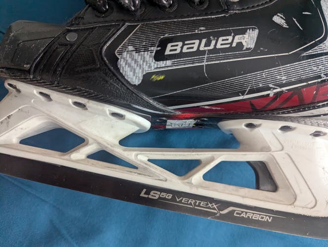 Used Intermediate Bauer Vapor 2X Pro Hockey Goalie Skates Regular Width 6