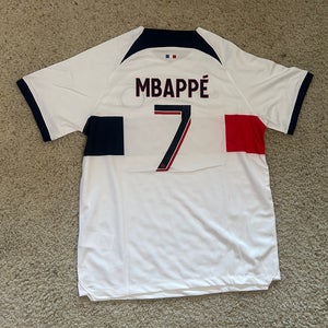 Nike PSG 23/24 White Jersey #7 Mbappe | Size XL + FRANCE MBAPPE JERSEY SIZE XL