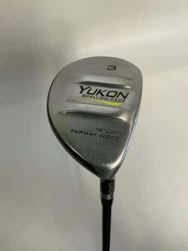 Used Pinemeadow Yukon Shallow Face 3 Wood Regular Flex Graphite Shaft Fairway Woods