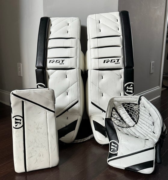 Used Warrior Ritual GT Senior Goalie Full Set (Regular, 34"+1.5", White/Black)